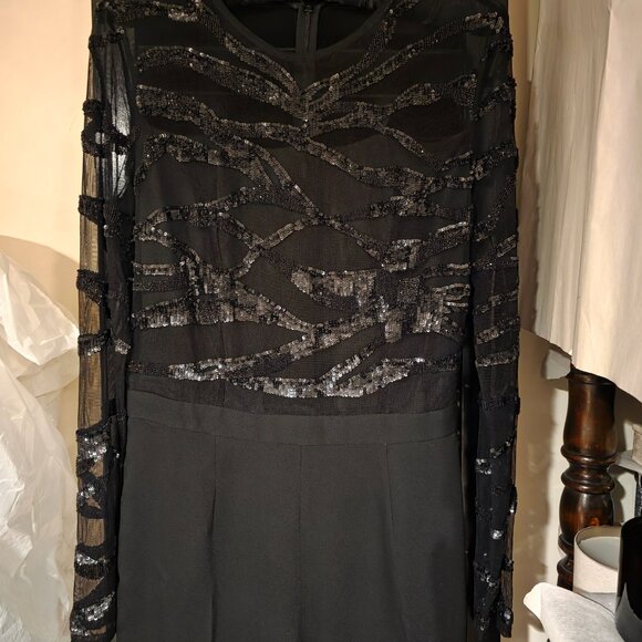 REISS Salie Sequin Embroidered jumpsuit UK 10/US 6 - Picture 8 of 12